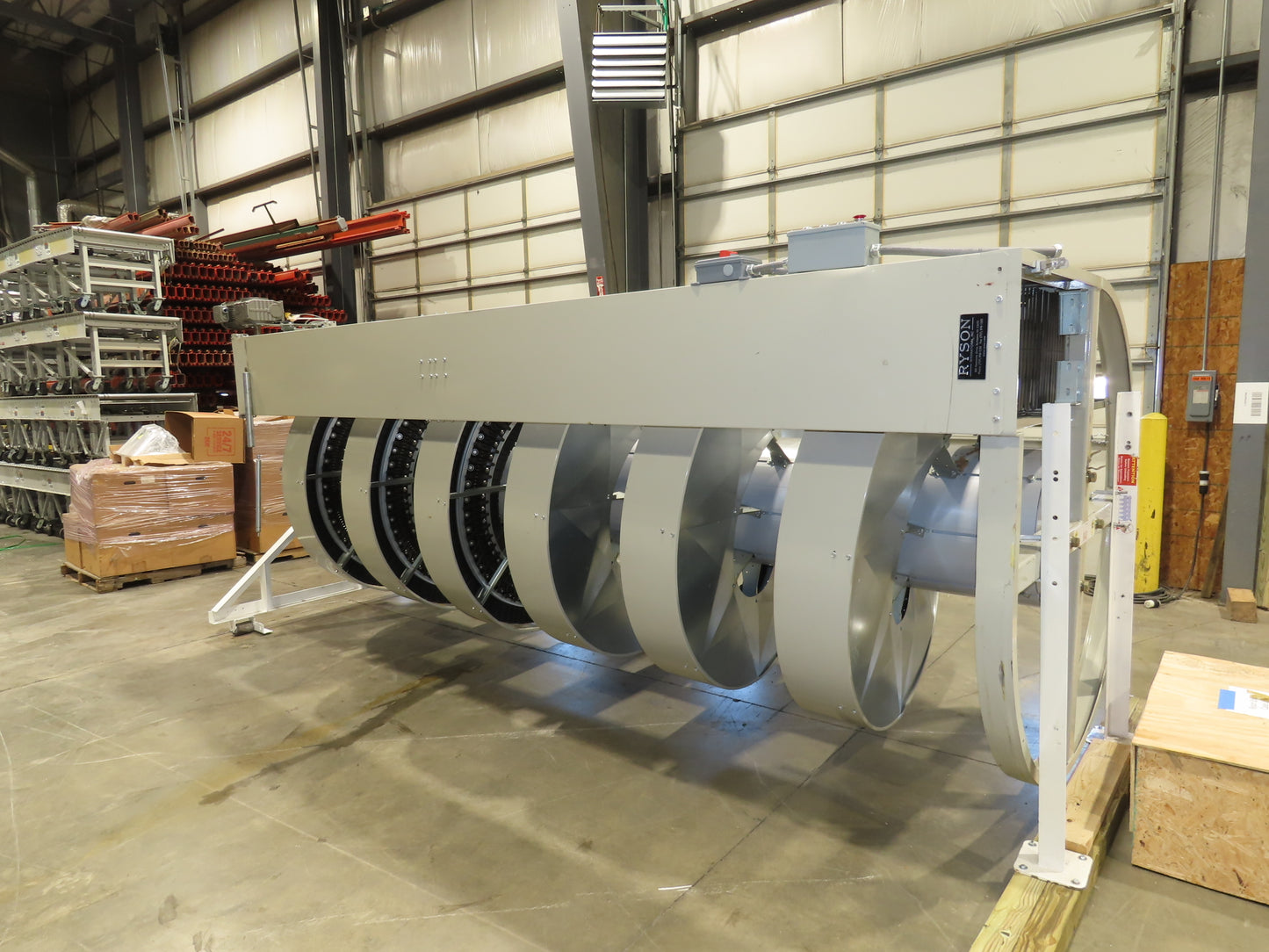 Ryson 1300-400-A1-6 Elevating Spiral Conveyor 16" Belt 2Hp 230/460V 3PH 17' 4"H