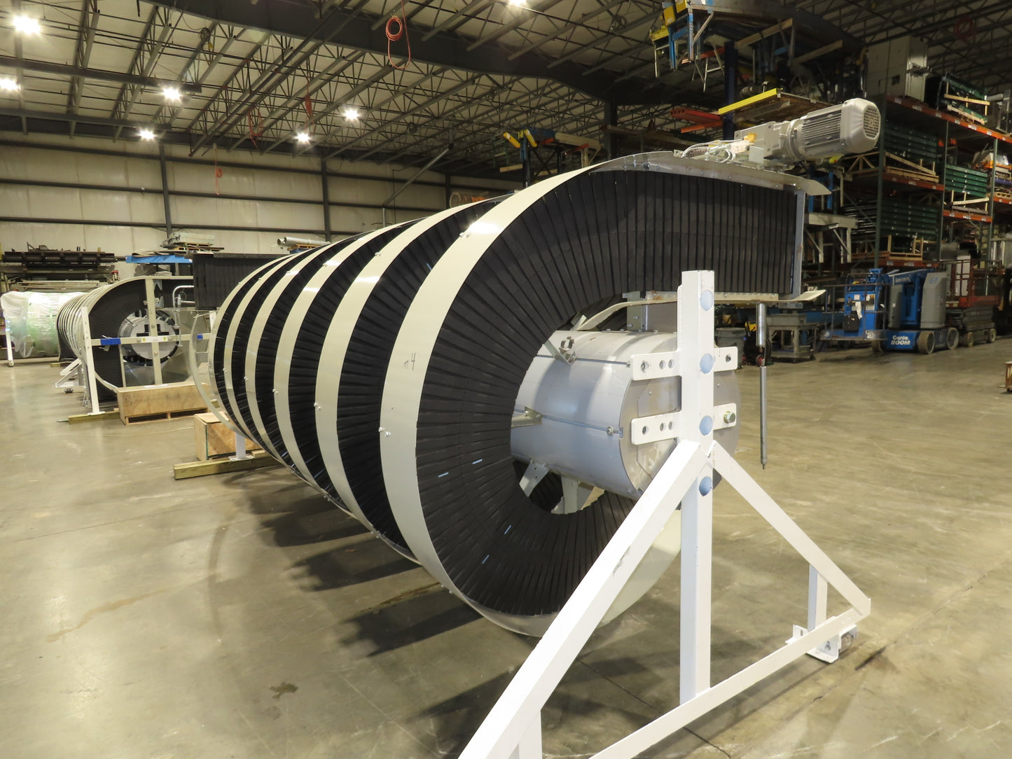 Ryson 1300-400-A1-6 Elevating Spiral Conveyor 16" Belt 2Hp 230/460V 3PH 17' 4"H