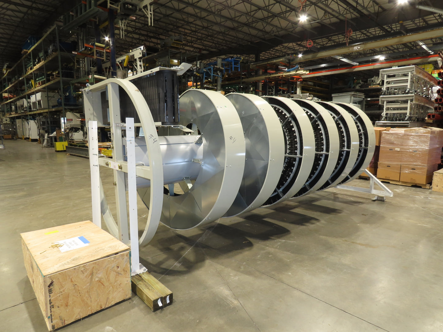 Ryson 1300-400-A1-6 Elevating Spiral Conveyor 16" Belt 2Hp 230/460V 3PH 17' 4"H