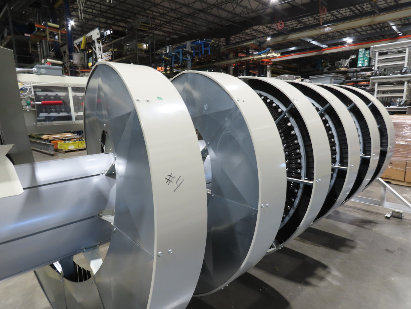 Ryson 1300-400-A1-6 Elevating Spiral Conveyor 16" Belt 2Hp 230/460V 3PH 17' 4"H