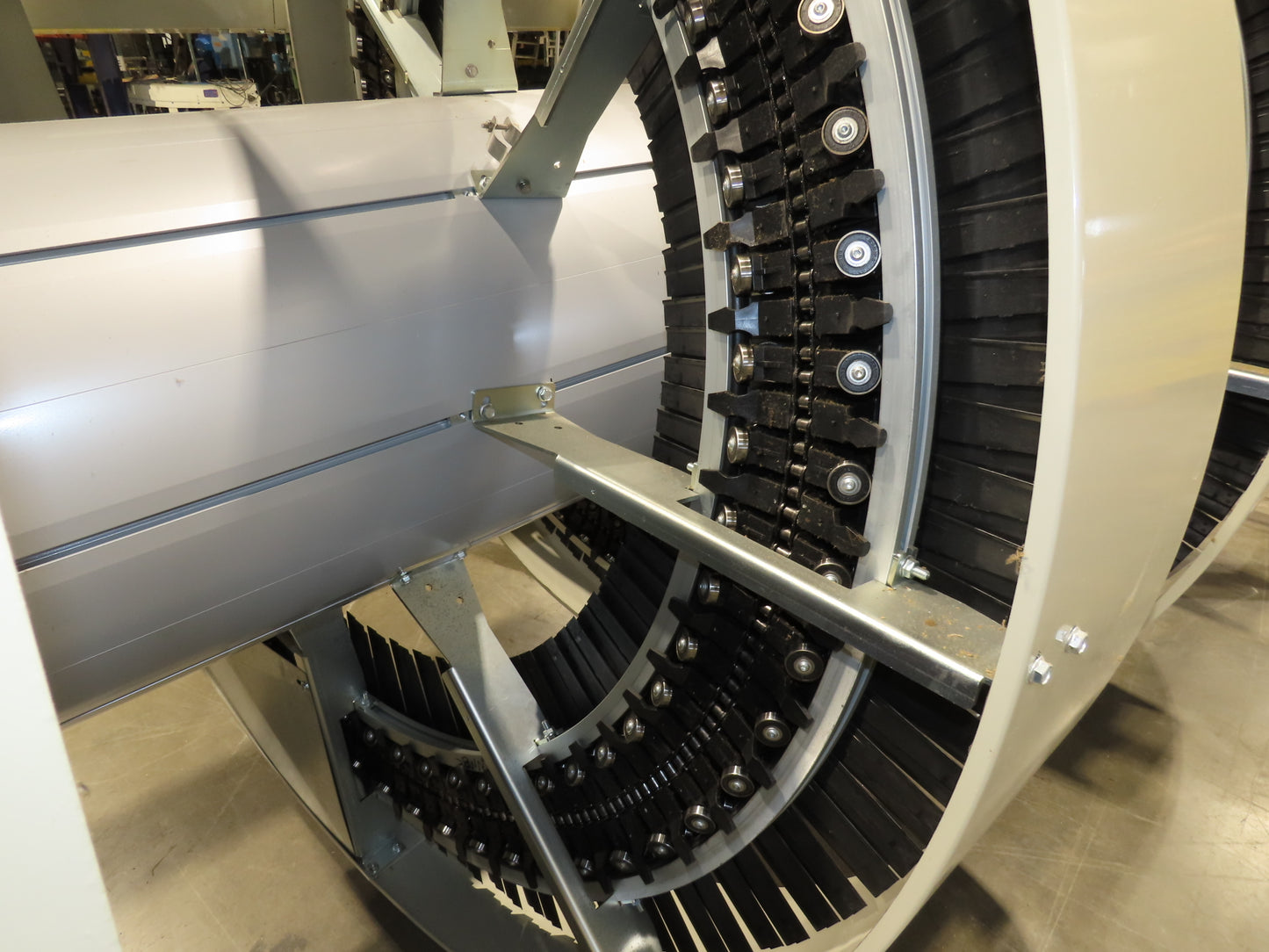 Ryson 1300-400-A1-6 Elevating Spiral Conveyor 16" Belt 2Hp 230/460V 3PH 17' 4"H