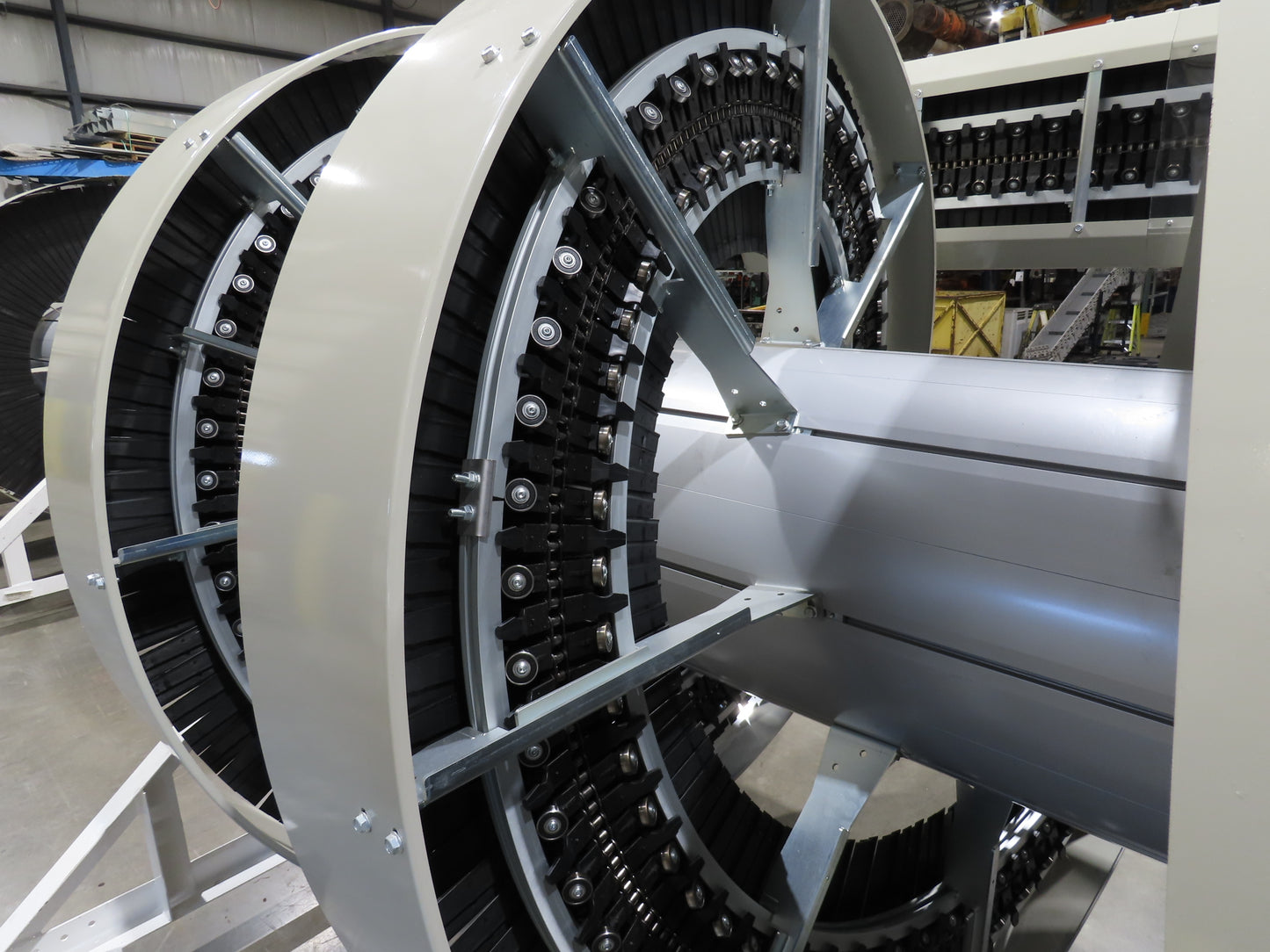 Ryson 1300-400-B3 Elevating Spiral Conveyor 16" Slat Belt 2Hp 230/460V 3PH 14'H