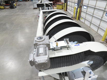 Ryson 1300-400-B3 Elevating Spiral Conveyor 16" Slat Belt 2Hp 230/460V 3PH 14'H