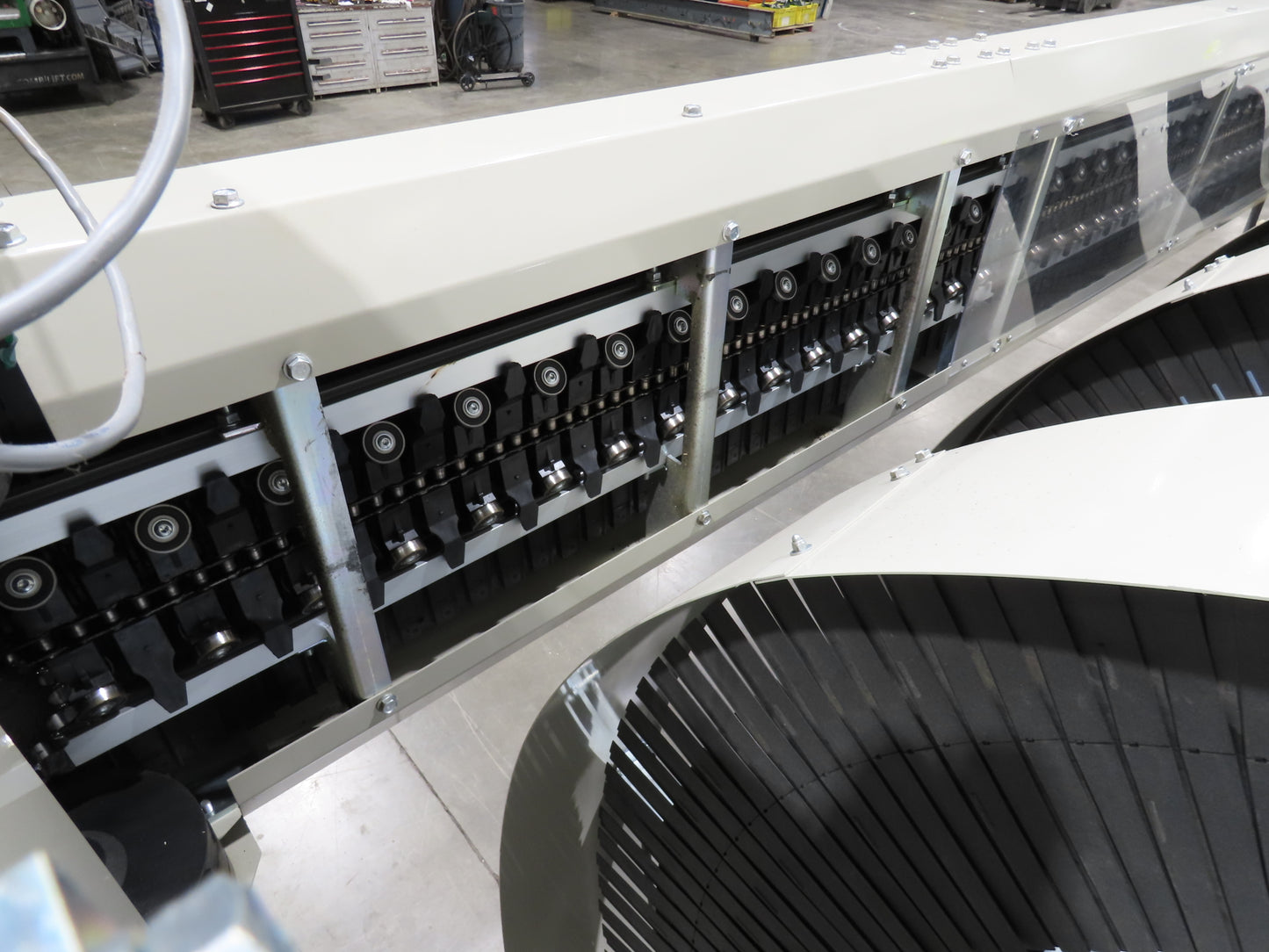 Ryson 1300-400-B3 Elevating Spiral Conveyor 16" Slat Belt 2Hp 230/460V 3PH 14'H