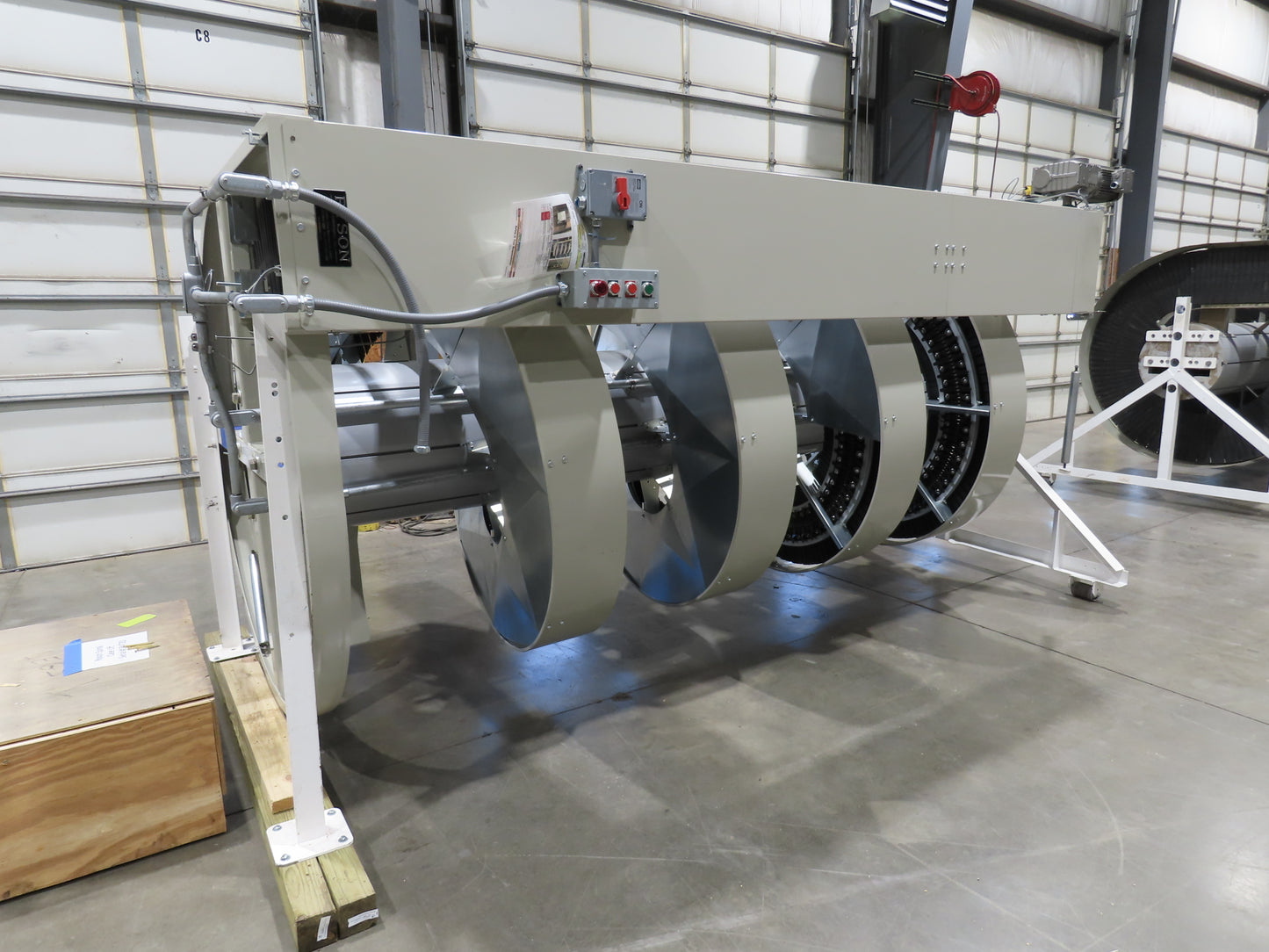 Ryson 1300-400-B3 Elevating Spiral Conveyor 16" Slat Belt 2Hp 230/460V 3PH 14'H