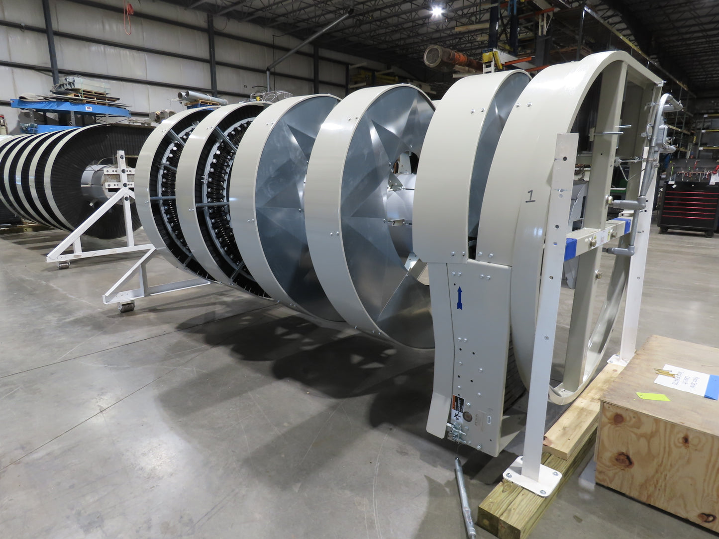 Ryson 1300-400-B3 Elevating Spiral Conveyor 16" Slat Belt 2Hp 230/460V 3PH 14'H