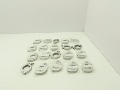 Nor-Cal NW-40-CP Aluminum Wing Nut Clamp Mixed for DN 40 ISO-KF Flange Lot of 20