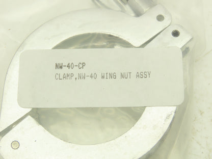 Nor-Cal NW-40-CP Aluminum Wing Nut Clamp Mixed for DN 40 ISO-KF Flange Lot of 20