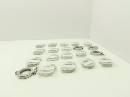 Nor-Cal NW-40-CP Aluminum Wing Nut Clamp for DN 40 ISO-KF Flange Lot of 20