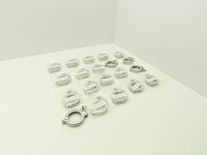 Nor-Cal NW-40-CP Aluminum Wing Nut Clamp for DN 40 ISO-KF Flange Lot of 20