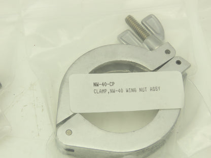 Nor-Cal NW-40-CP Aluminum Wing Nut Clamp for DN 40 ISO-KF Flange Lot of 20