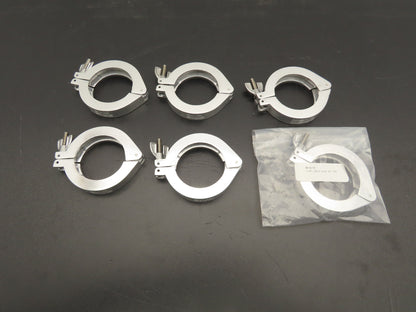 Nor-Cal NW-50-CP Aluminum Wing Nut Clamp for DN 50 ISO-KF Flange Lot of 6