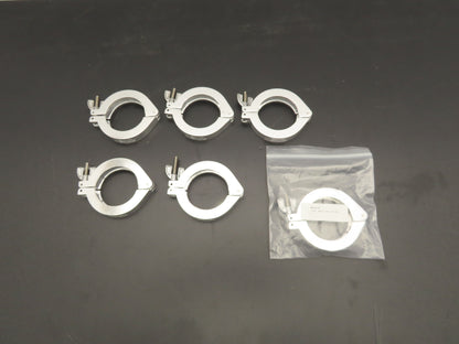 Nor-Cal NW-50-CP Aluminum Wing Nut Clamp for DN 50 ISO-KF Flange Lot of 6