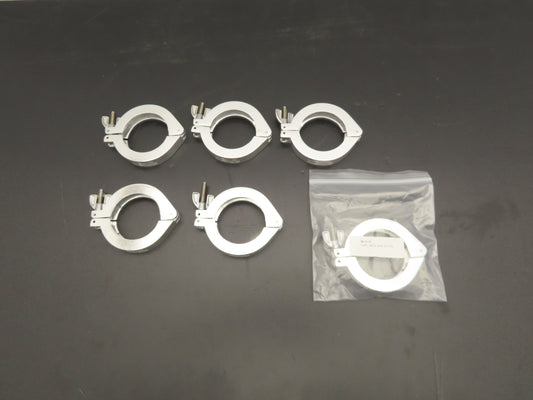 Nor-Cal NW-50-CP Aluminum Wing Nut Clamp for DN 50 ISO-KF Flange Lot of 6