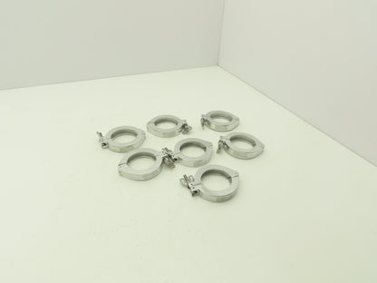 Nor-Cal NW-50-CP Aluminum Wing Nut Clamp for DN 50 ISO-KF Flange Lot of 7
