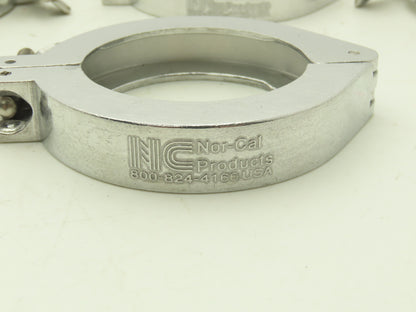 Nor-Cal NW-50-CP Aluminum Wing Nut Clamp for DN 50 ISO-KF Flange Lot of 7