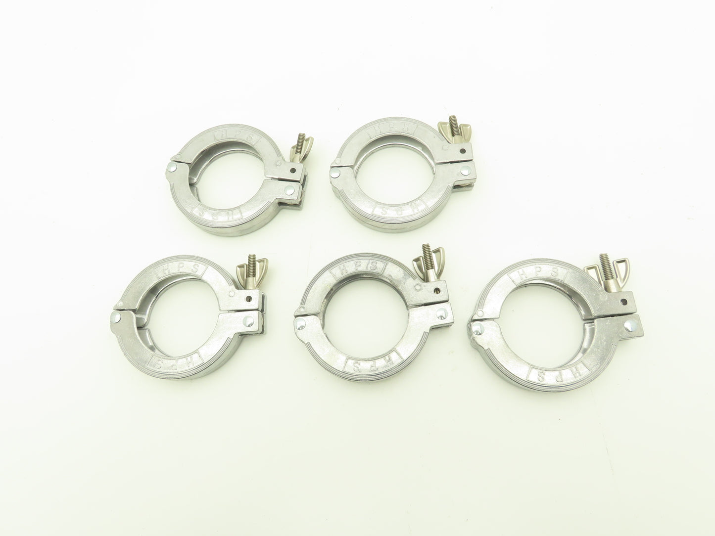 MKS Instruments 100312906 Aluminum Wing Nut Clamp NW 50 ISO-KF Flange Lot of 5