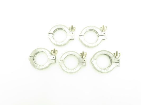 MKS Instruments 100312906 Aluminum Wing Nut Clamp NW 50 ISO-KF Flange Lot of 5