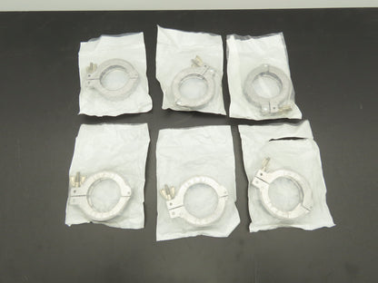 MKS Instruments 100312906 Aluminum Wing Nut Clamp NW 50 ISO-KF Flange Lot of 6