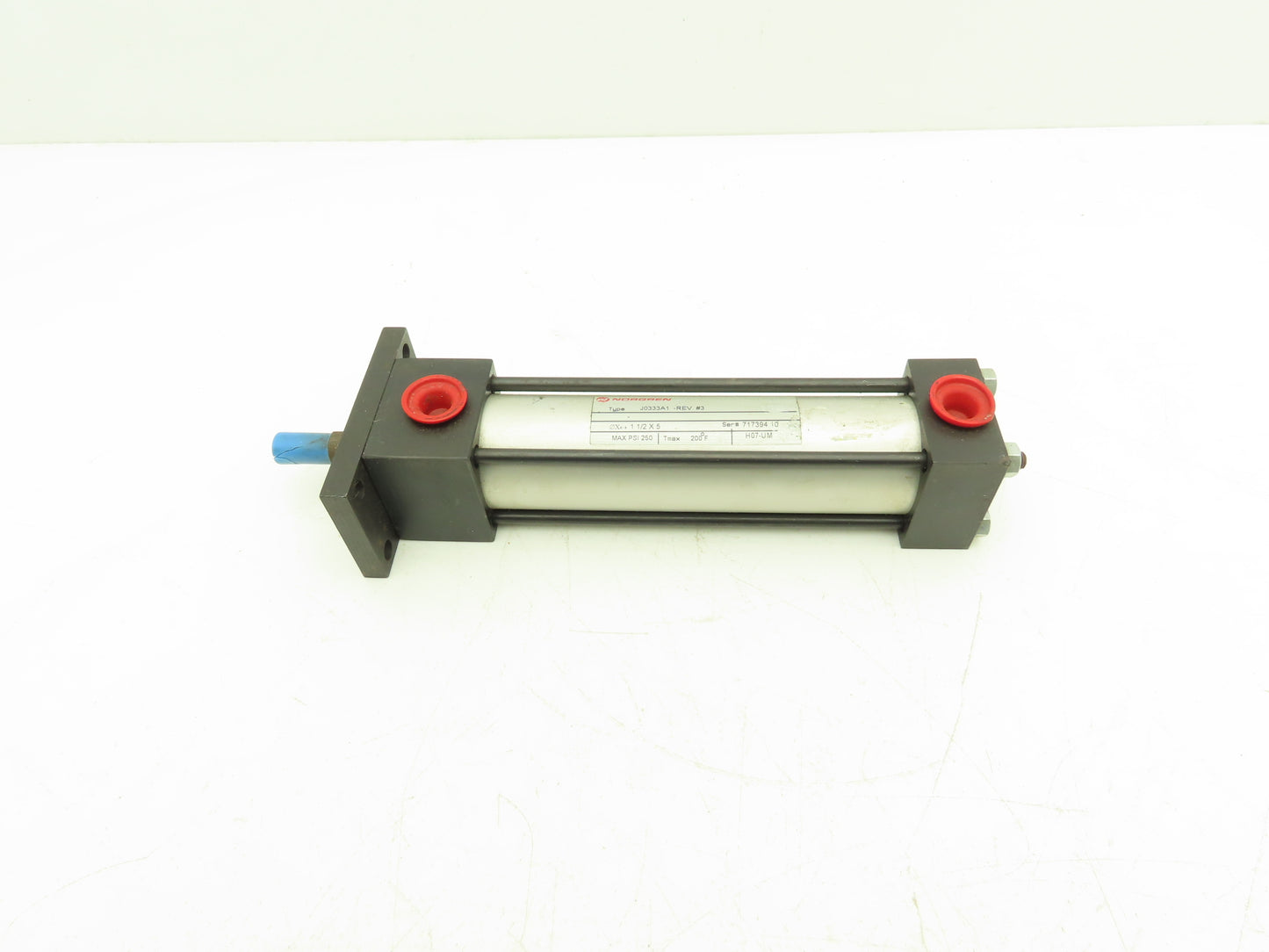 Norgren J0333A1 Pneumatic Air Cylinder 1.5" Bore 5" Stroke Double Acting