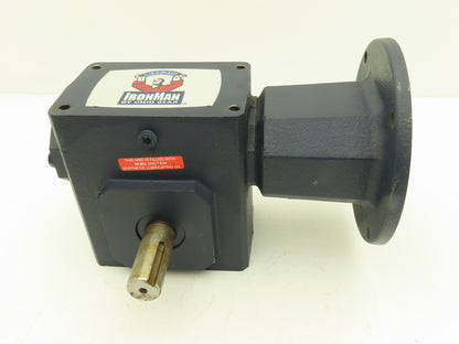 Leeson IronMan BM821-25-L-56 Worm Gearbox 25:1 Reducer 1Hp 70rpm 56C LH