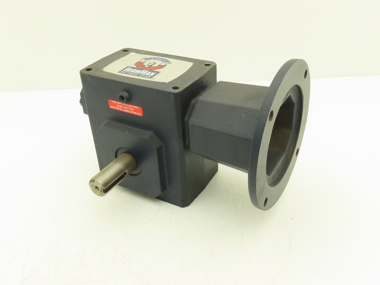 Leeson IronMan BM821-50-L-56 Worm Gearbox 50:1 Reducer 1/4Hp 35rpm 56C LH