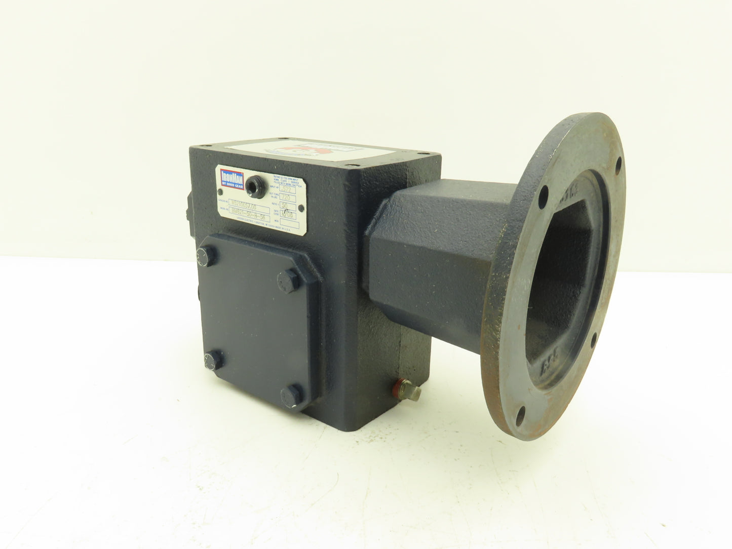 Leeson IronMan BM821-50-R-56 Worm Gearbox 50:1 Reducer 1/2Hp 35rpm 56C RH