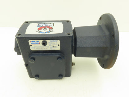 Leeson IronMan BM821-50-R-56 Worm Gearbox 50:1 Reducer 1/2Hp 35rpm 56C RH