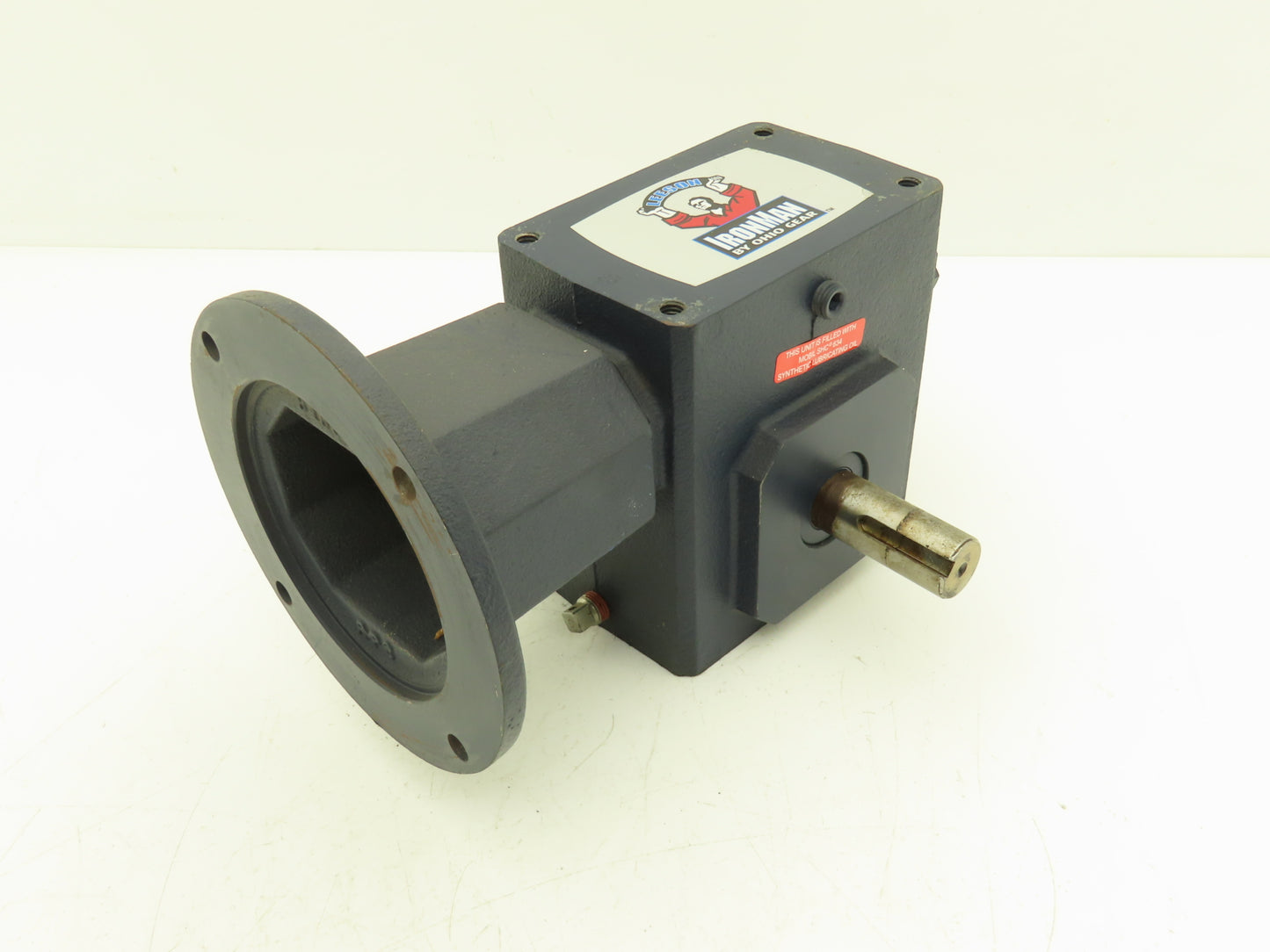Leeson IronMan BM821-25-R-56 Worm Gearbox 25:1 Reducer 1Hp 70rpm 56C RH