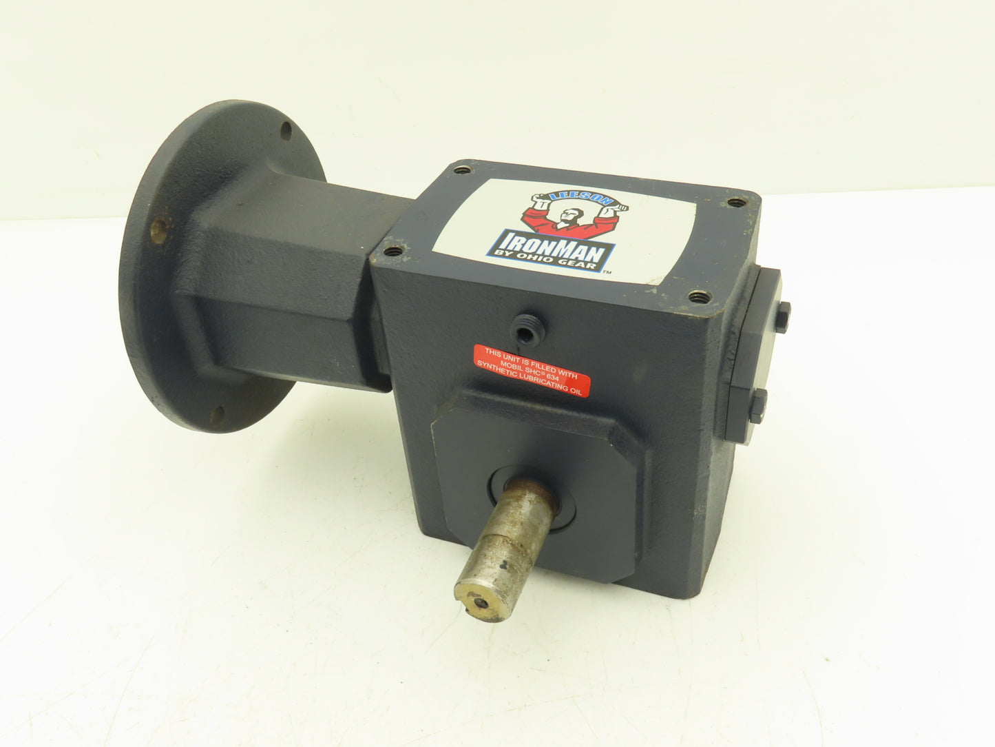 Leeson IronMan BM821-25-R-56 Worm Gearbox 25:1 Reducer 1Hp 70rpm 56C RH