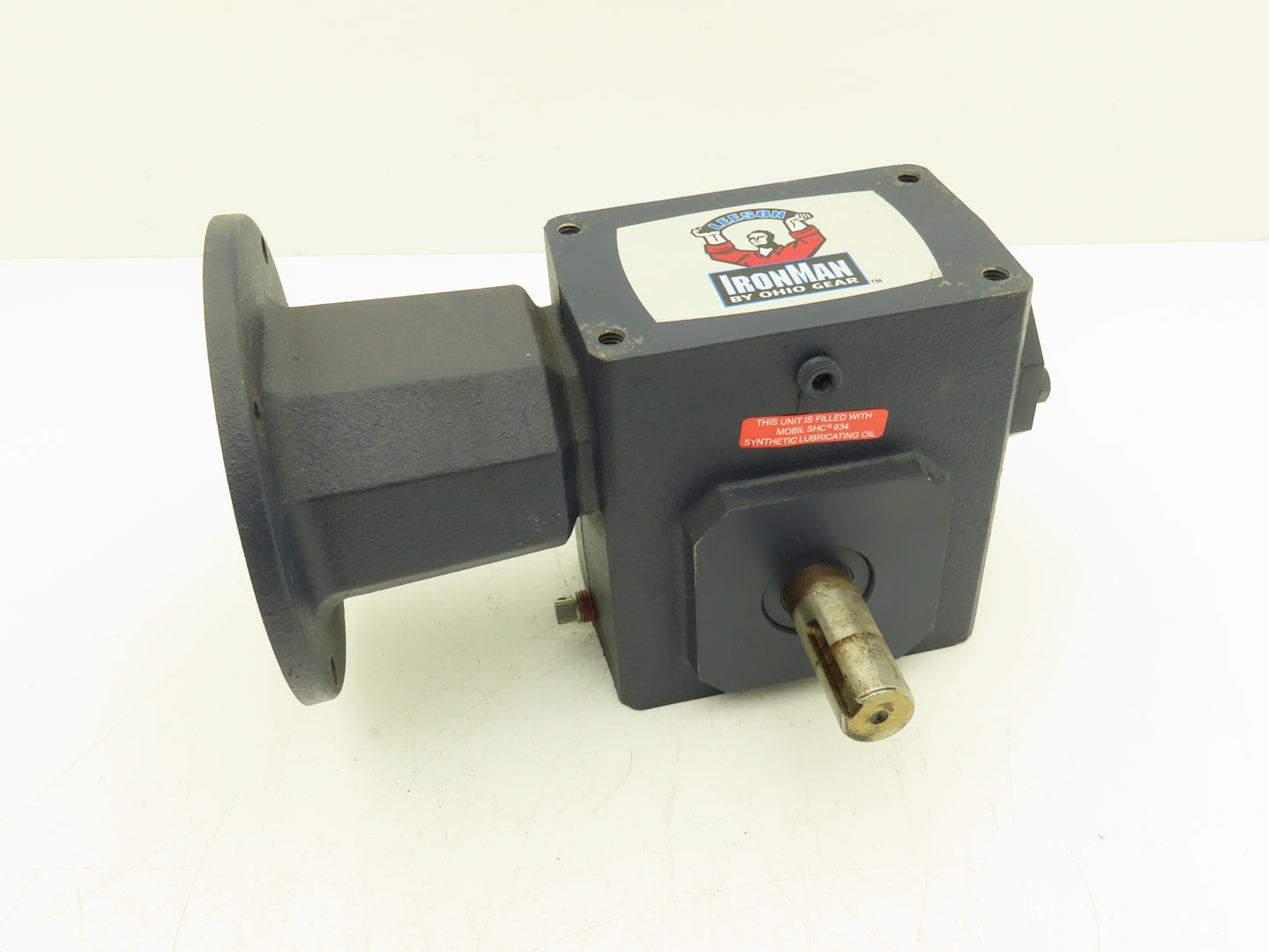 Leeson IronMan BM821-25-R-56 Worm Gearbox 25:1 Reducer 1Hp 70rpm 56C RH