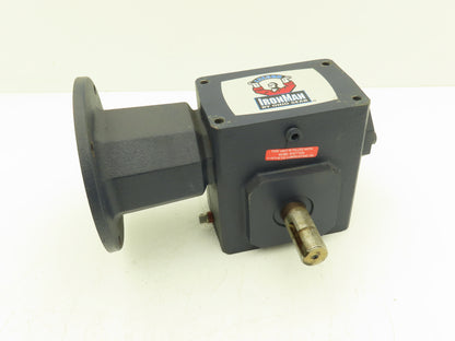 Leeson IronMan BM821-25-R-56 Worm Gearbox 25:1 Reducer 1Hp 70rpm 56C RH