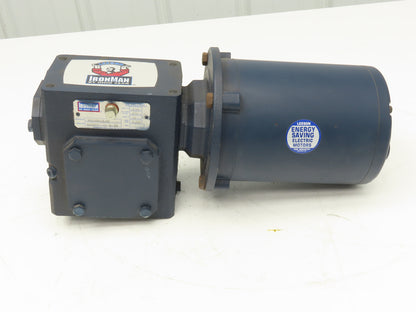 Leeson IronMan BMQ821-10-R-56 Gearmotor 10:1 Reducer .5Hp 172rpm 230/460V 56C RH