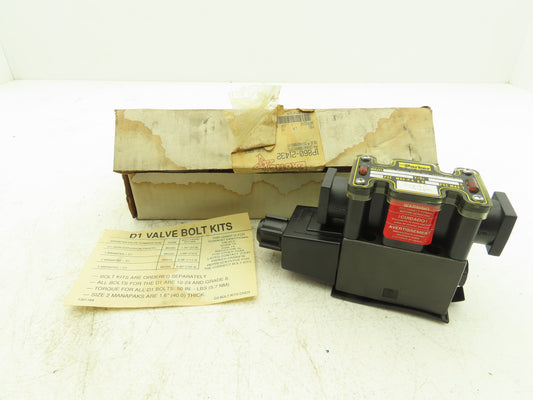 Parker D1VW20BNYCF5-75 Hydraulic Solenoid Valve 2-Position 120VAC .5A 5000 psi
