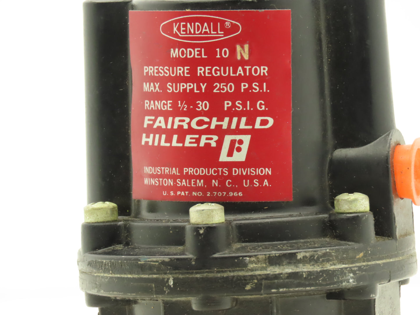 Fairchild 10 N Kendall Pressure Regulator 1/8" NPT 1/2-30PSI Range 250 PSI Max