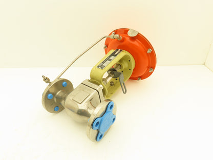 Fisher Baumann 32.24588SVF Pneumatic Diaphragm Actuator 1" Globe Valve 316SS
