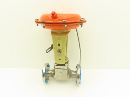 Fisher Baumann 32.24588SVF Pneumatic Diaphragm Actuator 1" Globe Valve 316SS