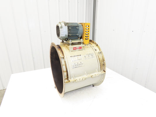 Fulta Electric DBRO4M246 Tube Axial Blower Duct Fan 16" 2300 CFM 0.37kw 220V 3PH