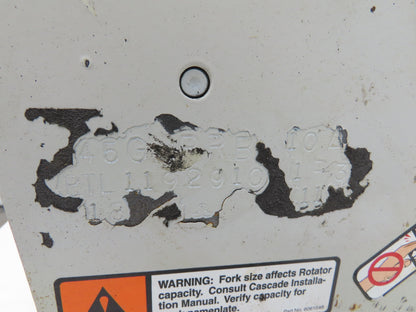 Cascade 45G-PRB-10 Fork Rotator Attachment 4500lbs Class 2 Forklift 360° Turn