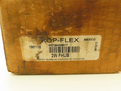 Kop Flex 1967116 Flex Hub Gear Coupling Size 2 Type 2W FHUB 662384498677