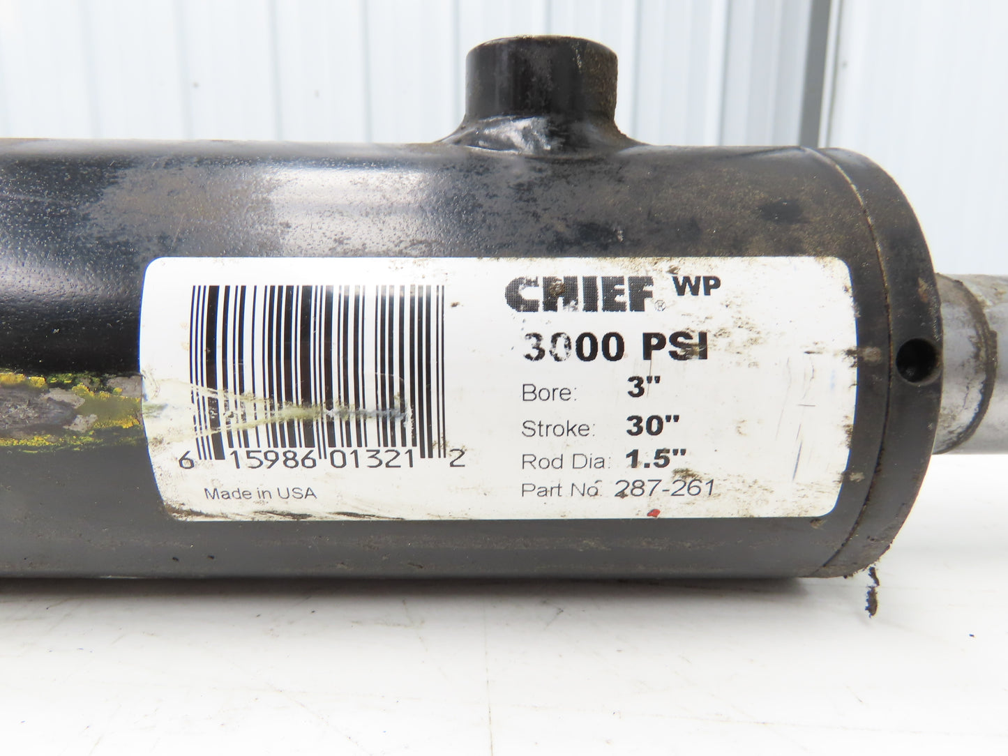 Chief 287-261 Hydraulic Cylinder 3"Bore 30"Stroke 1.5" Rod Dia