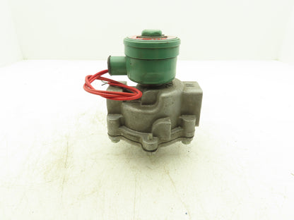 Asco EF8215C53 Pneumatic Aluminum Body 2-Way Solenoid Valve 1" NPT 120V 25PSIG