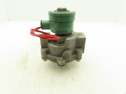 Asco EF8215C53 Pneumatic Aluminum Body 2-Way Solenoid Valve 1" NPT 120V 25PSIG