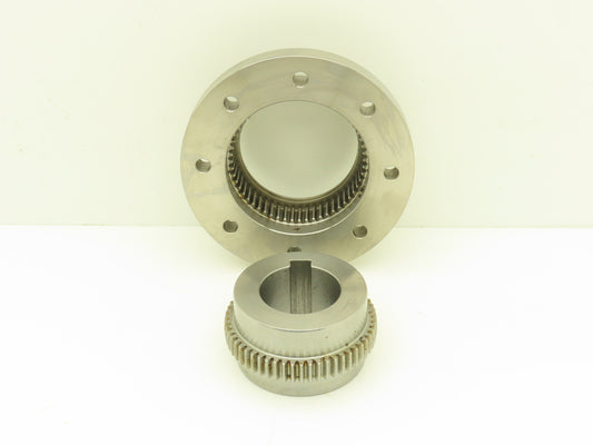 Amerigear Series 200 FS Flexible Gear Coupling Hub & Sleeve 1-7/8"Bore 6" Flange