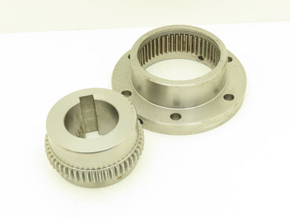 Amerigear Series 200 FS Flexible Gear Coupling Hub & Sleeve 2-3/8"Bore 7" Flange