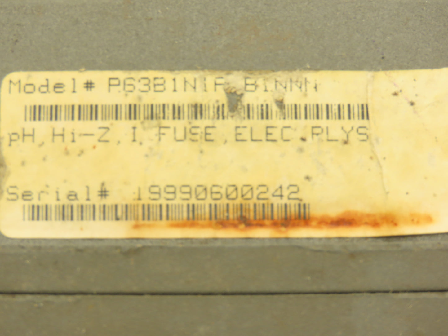 GLI P63B1N1A1B1NNN Model 63 PH Conductivity Analyzer Control Meter