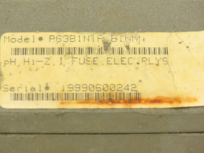 GLI P63B1N1A1B1NNN Model 63 PH Conductivity Analyzer Control Meter