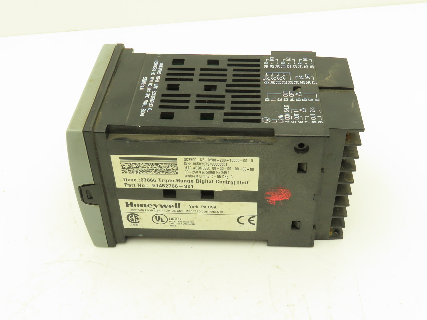 Honeywell 07866DHC2 Digital Analyzer Controller 07866DHC2-2-2-000-0-000-000