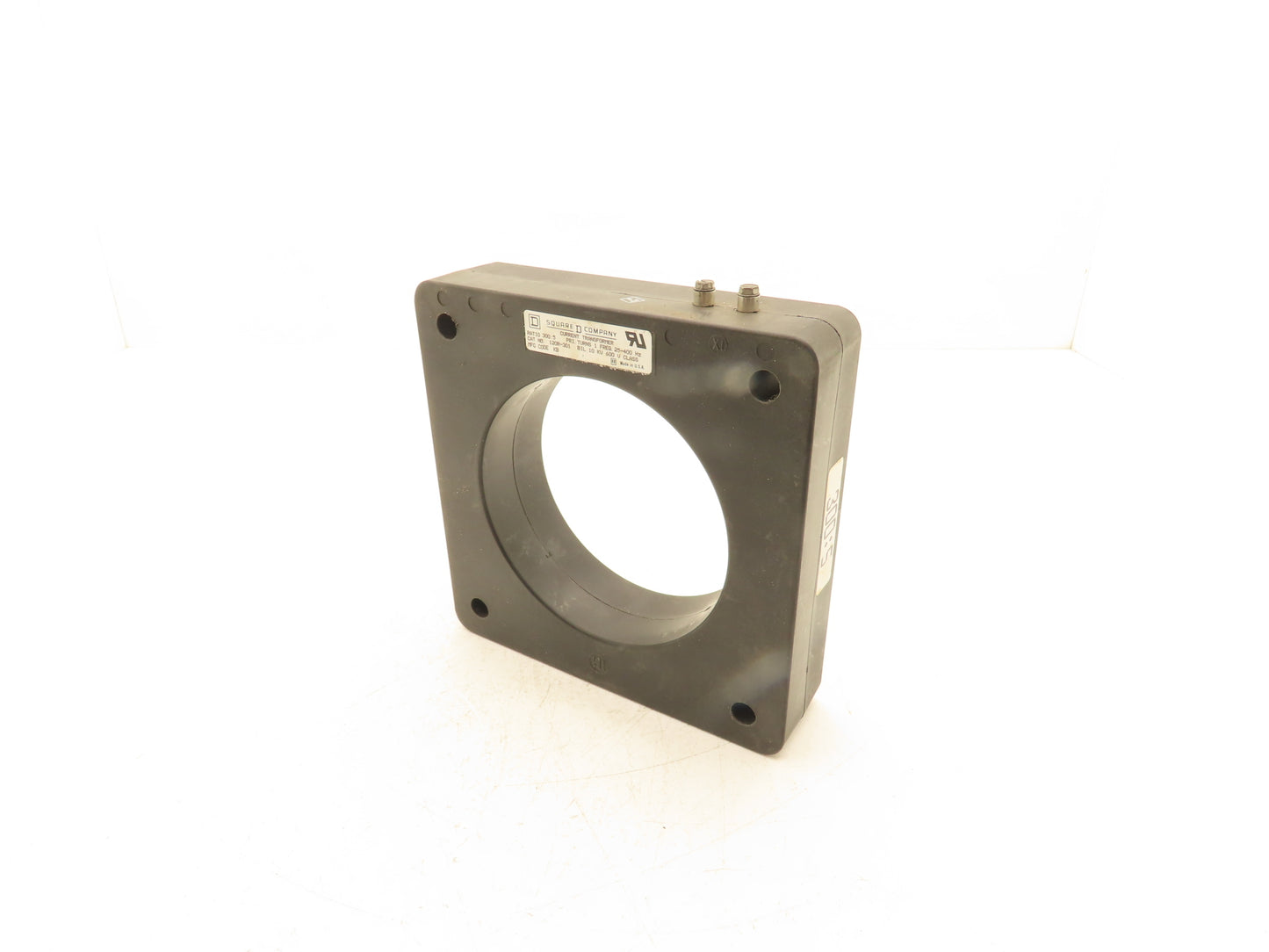 Square D 120R-301 Current Transformer 300:5 Ratio 25-400Hz BIL 10Kv 600V 5.75"ID