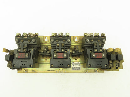 Allen Bradley 1000-NX103 3 Pole Reversing Motor Starter W 120V Coils 71A86 Ser C